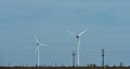 Earth Calling all Wind Turbines Royalty Free Stock Photo