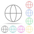 Earth colored icons. Element of sewing multi colored icon for mobile concept and web apps. Thin line icon for website design and d