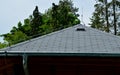 An earth conductor must be installed on each gray roof, which copies the outline of the building and protects the truss from light