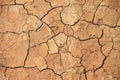 Earth cracked closed-up because of drought