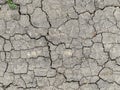 Earth cracked from drought and lack of rain. Concept: natural disasters, global warming. Cracks in the ground from lack of water Royalty Free Stock Photo