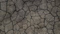The earth crackled from drought, the soil without plants. Royalty Free Stock Photo