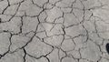 The earth crackled from drought, the soil without plants. Royalty Free Stock Photo
