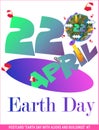 Earth Day with aliens and buildings 7