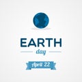 Earth Day. April 22. Vector illustration, flat design