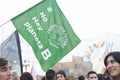 Earth Day in Argentina, flag of Fridays for future, There is no planet B