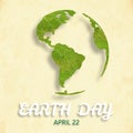 Earth Day background. Earth Day, Ecology and Nature concepts. Royalty Free Stock Photo