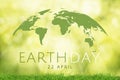 Earth Day background. Earth Day, Ecology and Nature concepts. Royalty Free Stock Photo
