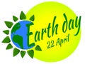 Earth day banner poster