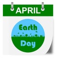 Earth Day Calendar - illustration