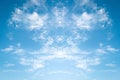 Earth day concept: Blue sky and white clouds Royalty Free Stock Photo