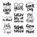 Earth Day Concept - Decorative handdrawn lettering