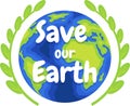 Save our earth, health day, Earth day Concept illustration, ecosystem
