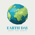 Earth day design. Vector illustration decorative design Royalty Free Stock Photo