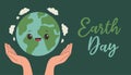 Earth Day. Eco friendly concept. World environment day background. Save the earth. Happy Earth Day Poster Banner Royalty Free Stock Photo