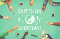 Earth Day Ecology Save Earth Concept Royalty Free Stock Photo