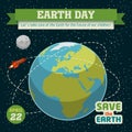 Earth day holiday poster