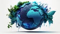 Earth day. Invest in our planet Saving water and world environmental protection concept Royalty Free Stock Photo