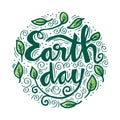 Earth day poster Royalty Free Stock Photo
