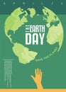 The Earth Day poster design Royalty Free Stock Photo