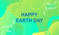 Earth Day posters with green backgrounds