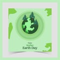 earth day social media post. Environmental problems and environmental protection. mother earth day banner. happy world earth day Royalty Free Stock Photo