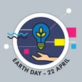 Earth Day vector illustration