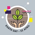 Earth Day vector illustration