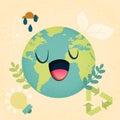 Earth day and world environment day.Concept of ecology conservation sustainable.