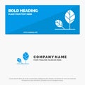 Earth, Eco, Environment, Leaf, Nature SOlid Icon Website Banner and Business Logo Template
