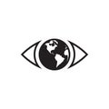 Earth eye design vector Royalty Free Stock Photo