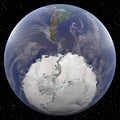 Earth focused on South Pole