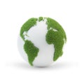 Earth globe covered with grass Royalty Free Stock Photo