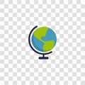 earth globe icon sign and symbol. earth globe color icon for website design and mobile app development. Simple Element from basic Royalty Free Stock Photo