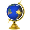 Earth globe isolated