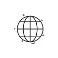 earth globe multimedia icon vector design Royalty Free Stock Photo