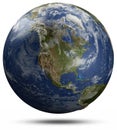 Earth globe - North America Royalty Free Stock Photo