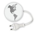 Earth globe with power cable Royalty Free Stock Photo