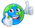 Earth Globe World Mascot Cartoon Character Royalty Free Stock Photo