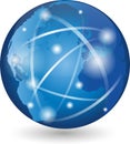 Earth, globe, world globe, logo, sign Royalty Free Stock Photo