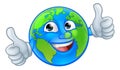 Earth Globe World Mascot Cartoon Character Royalty Free Stock Photo