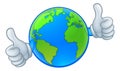 Earth Globe World Mascot Cartoon Character Royalty Free Stock Photo