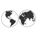 Earth globes Royalty Free Stock Photo