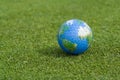 Earth golf ball Royalty Free Stock Photo