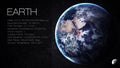 Earth - High resolution Infographic presents one Royalty Free Stock Photo