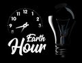 The Earth Hour is an international action calling for the switching off of light for one hour for environmental