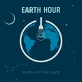 earth hour concept Royalty Free Stock Photo