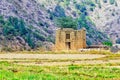 Earth house in paddy rice at Punakha , Bhutan