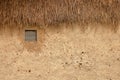 Earth house with window natural building Royalty Free Stock Photo