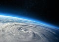 Earth and Hurricane Royalty Free Stock Photo